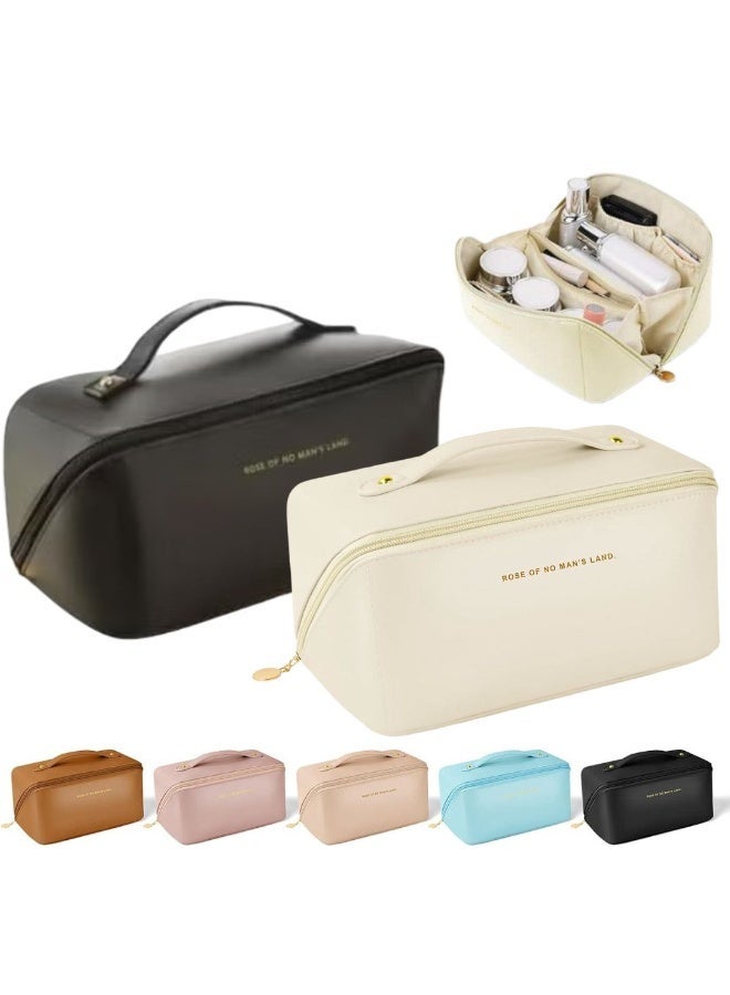 MXM Makeup Pouch Travel Cosmetic Case Large Capacity Waterproof Toiletry Bag for Women, Multifunctional Bathroom Wash Bag (2-Pack, Lucky Random Color) - Image 1